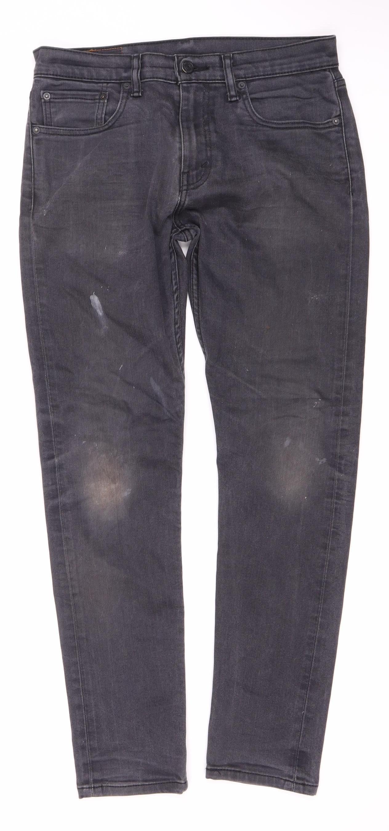 Levi Strauss Women's Black Straight Jeans UK 6