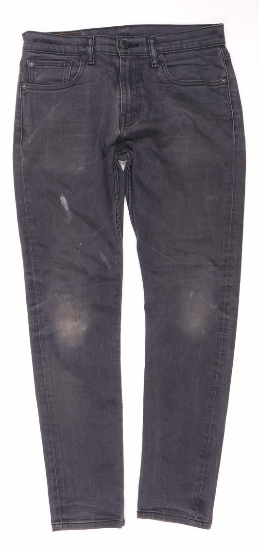 Levi Strauss Women's Black Straight Jeans UK 6