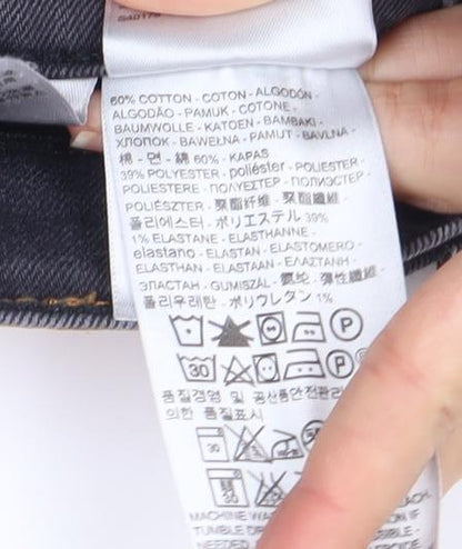 Levi Strauss Women's Black Straight Jeans UK 6