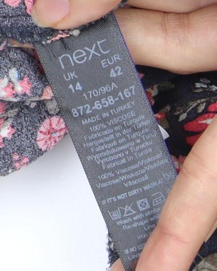 Next Women's Floral Shift Dress - Size 14