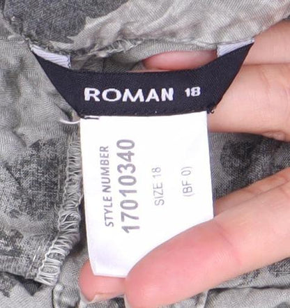 Womens UK Size 18 Roman A-Line  Skirt