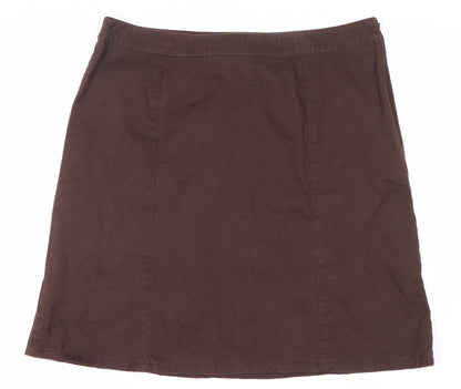 Boden Women's Brown Knee Length Pencil Skirt Size 18