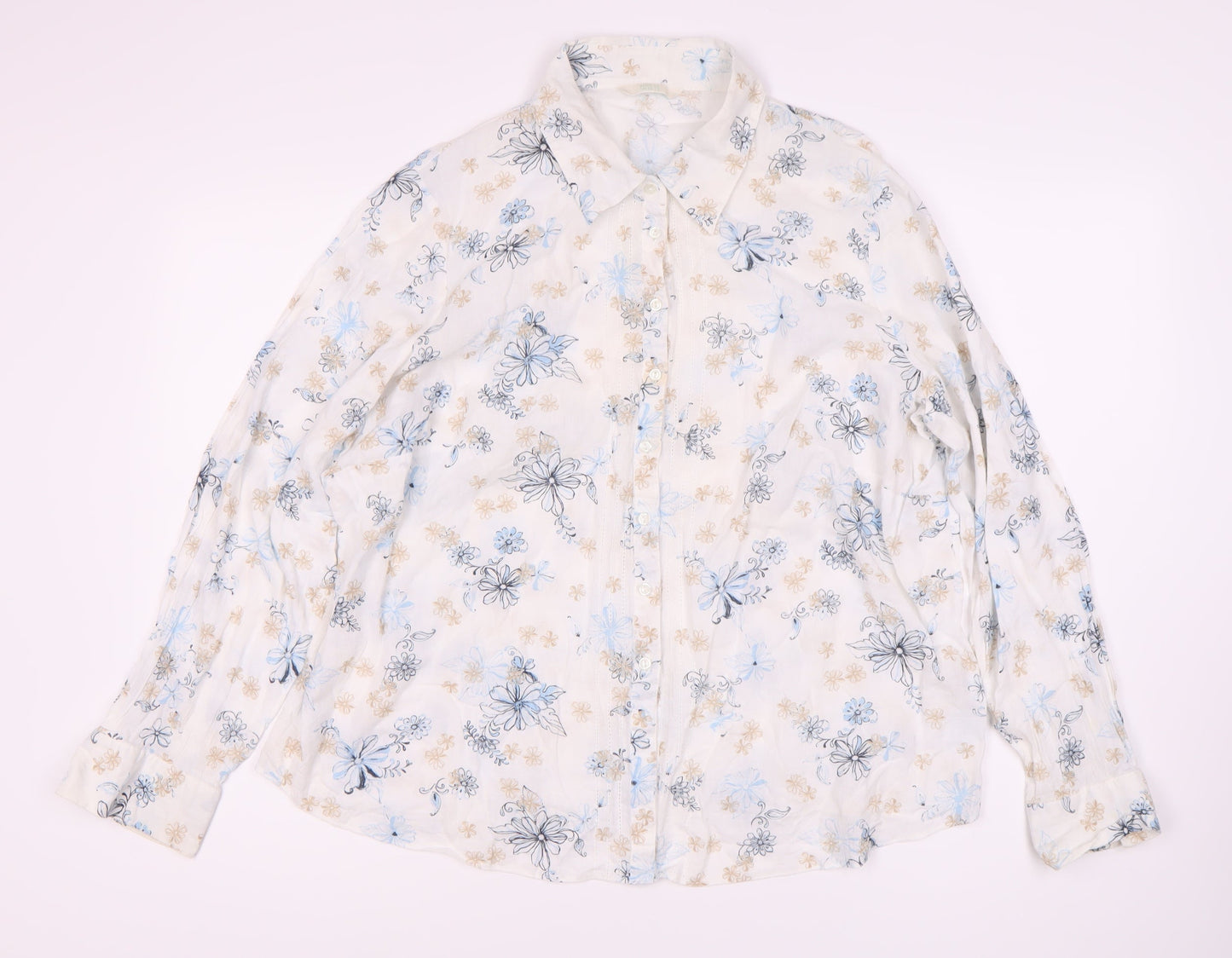 Womens UK Size 22 Marks and Spencer Multicoloured Basic Button-Up