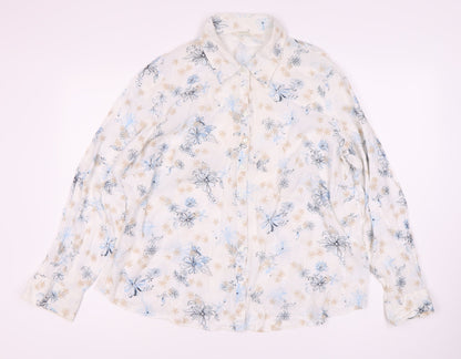 Womens UK Size 22 Marks and Spencer Multicoloured Basic Button-Up