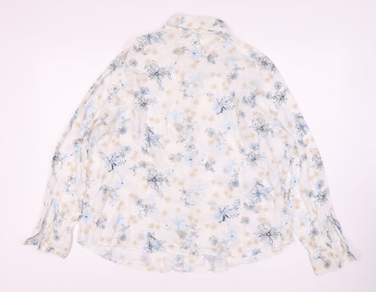 Womens UK Size 22 Marks and Spencer Multicoloured Basic Button-Up