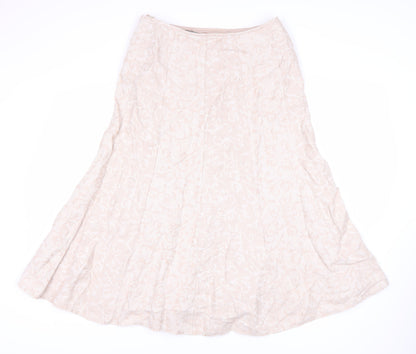 Pine Ivory Women's Ivory Midi A-Line Skirt Size 10