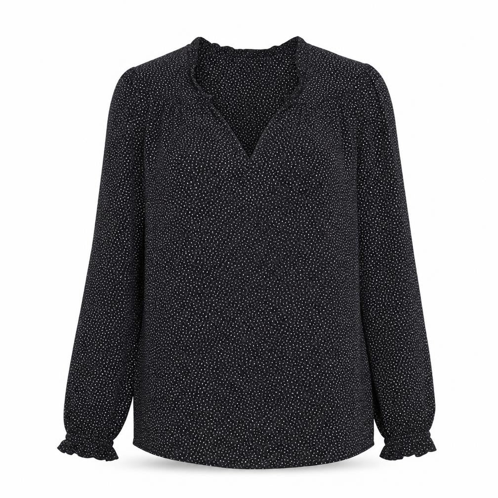Womens UK Size 12 Fat Face Black Basic Blouse