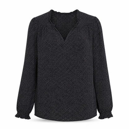 Womens UK Size 12 Fat Face Black Basic Blouse