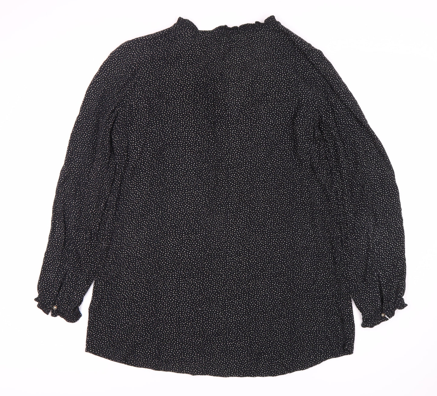 Womens UK Size 12 Fat Face Black Basic Blouse