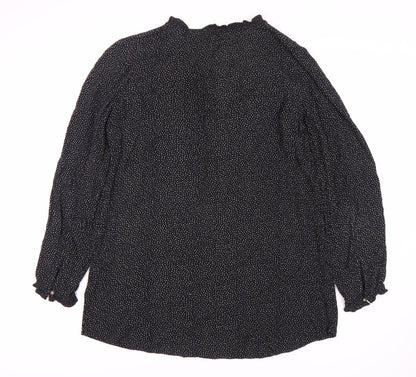 Womens UK Size 12 Fat Face Black Basic Blouse