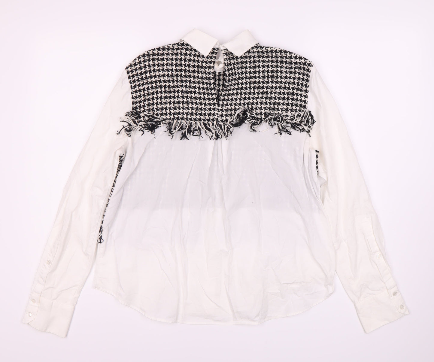 Womens UK Size S Zara Multicoloured Basic Blouse