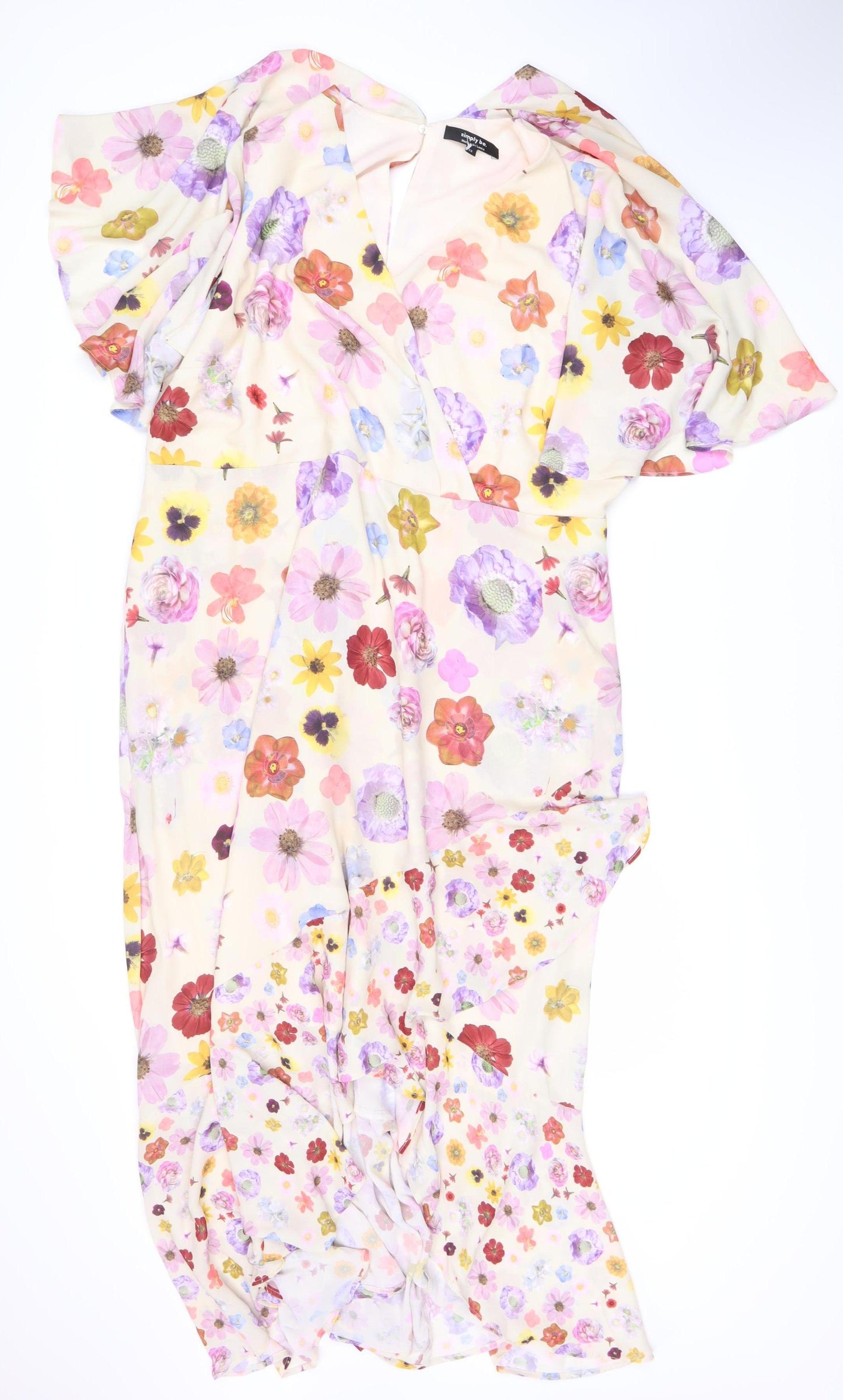 Simply Be Women's Multicoloured Floral Dress Size 22