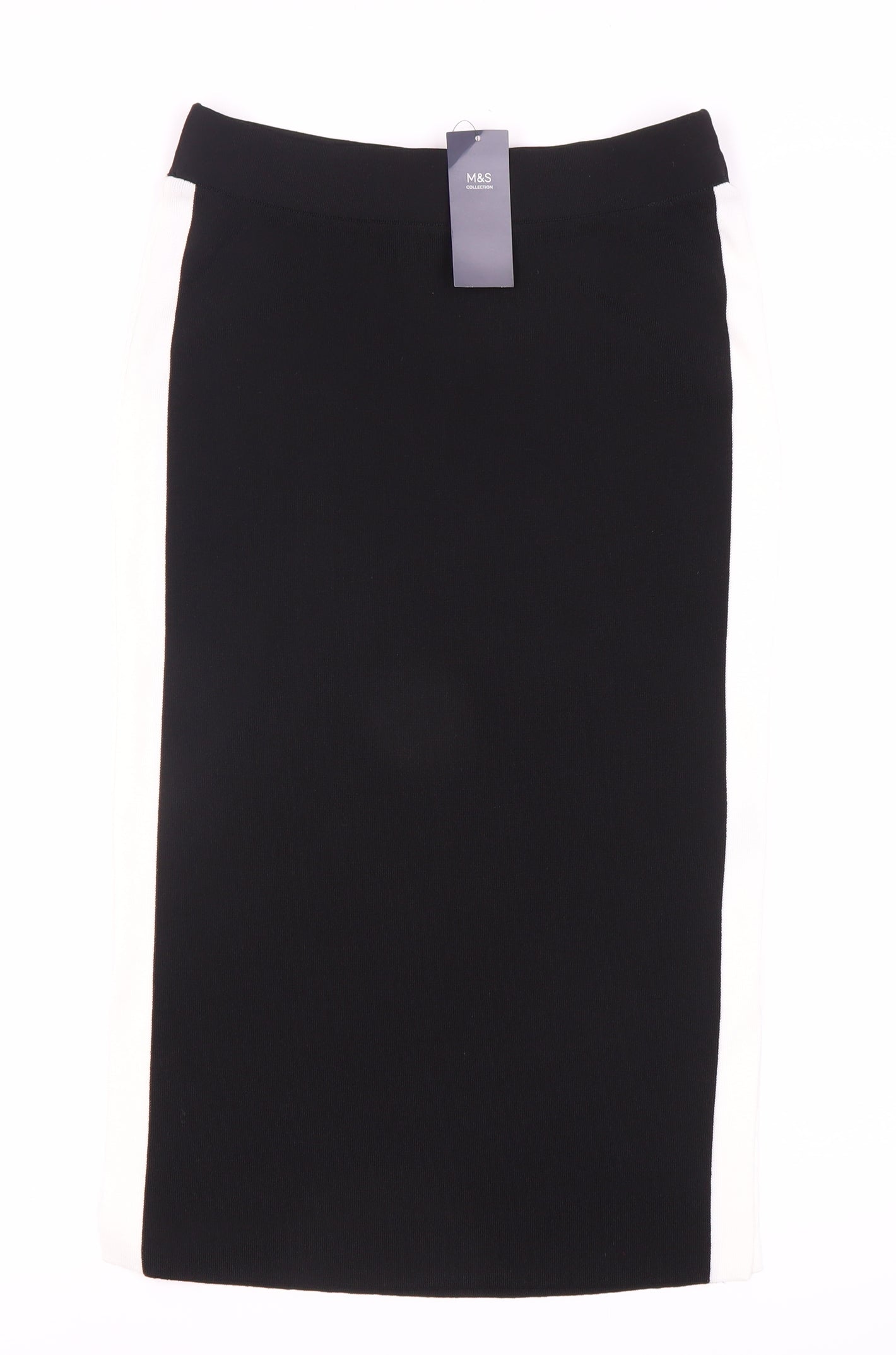 Marks and Spencer Women's Black Pencil Skirt - M