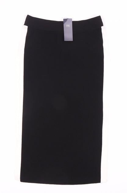 Marks and Spencer Women's Black Pencil Skirt - M