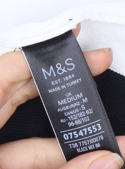 Marks and Spencer Women's Black Pencil Skirt - M