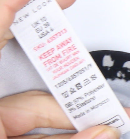 New Look Women's Black Off-Shoulder Playsuit - Size 8