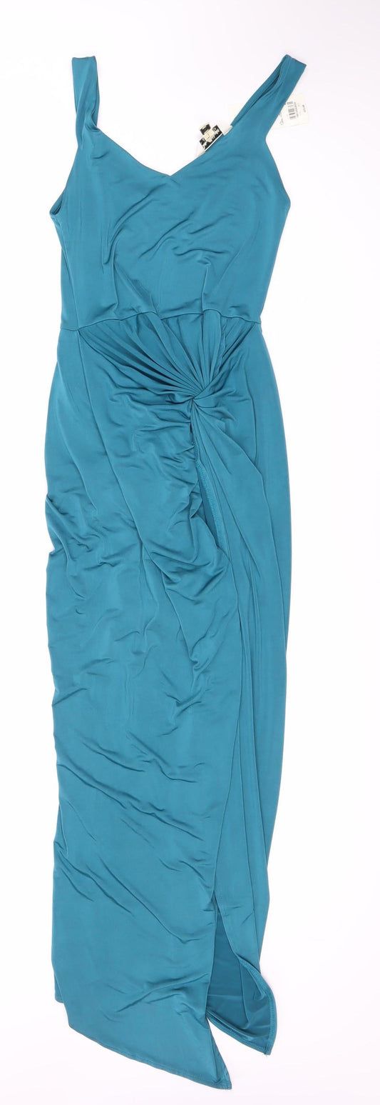 Miss Selfridge Women's Blue Sleeveless Dress Size 6