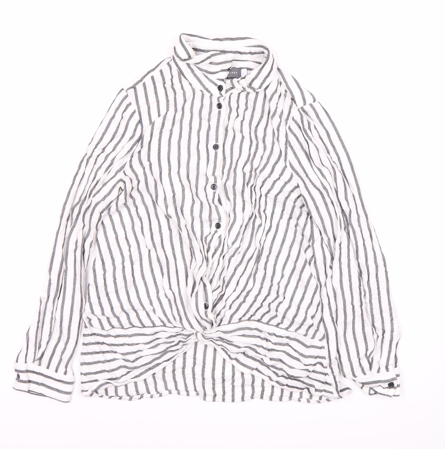 Womens UK Size UK 8 Mint Velvet White Basic Button-Up