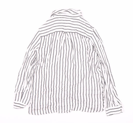 Womens UK Size UK 8 Mint Velvet White Basic Button-Up