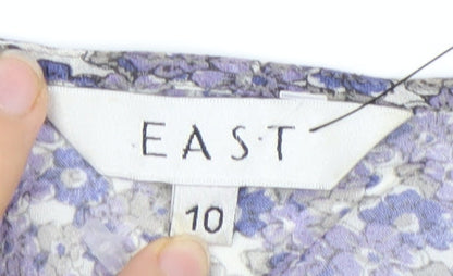 East Women's Multicoloured Floral Dress, Size 10