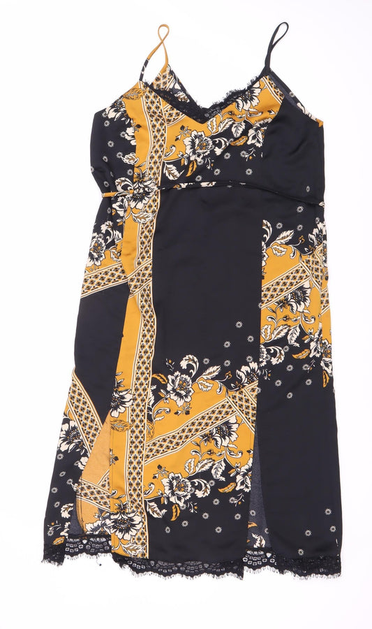 River Island Women's Multicoloured Slip Dress Size 8