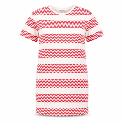 Oliver Bonas Women’s Red Striped T-Shirt Dress