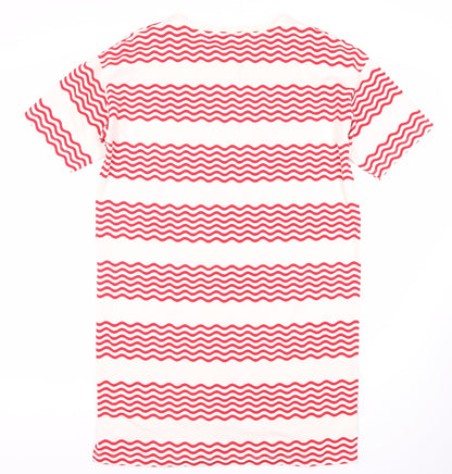 Oliver Bonas Women’s Red Striped T-Shirt Dress