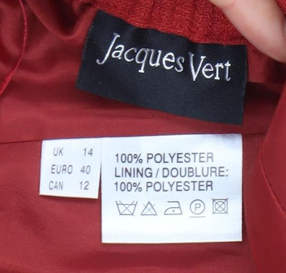 Jacques Vert Women's Red Skirt Size 14