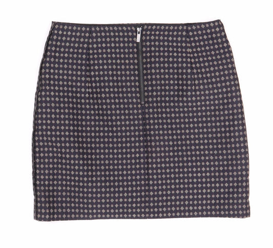 Marks and Spencer Women’s Black Geometric Pencil Skirt, Size 10