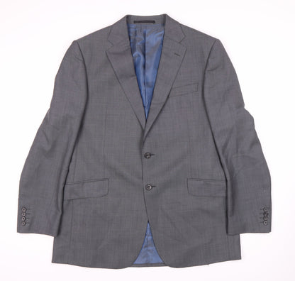 Marks and Spencer Men's Black Blazer, Size 42 L