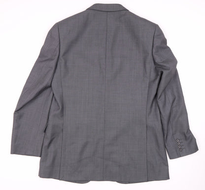 Marks and Spencer Men's Black Blazer, Size 42 L