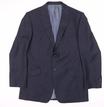 Marks and Spencer Men's Blue Wool Jacket Size L
