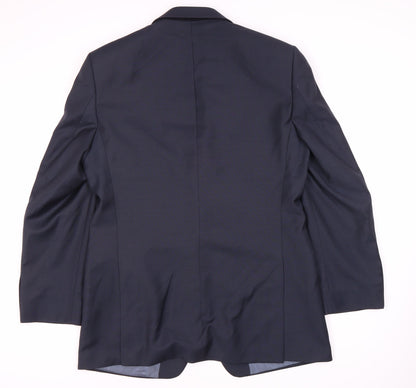 Marks and Spencer Men's Blue Wool Jacket Size L
