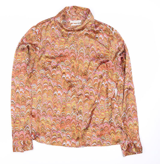 Womens UK Size L Urban Outfitters Multicoloured Basic Button-Up