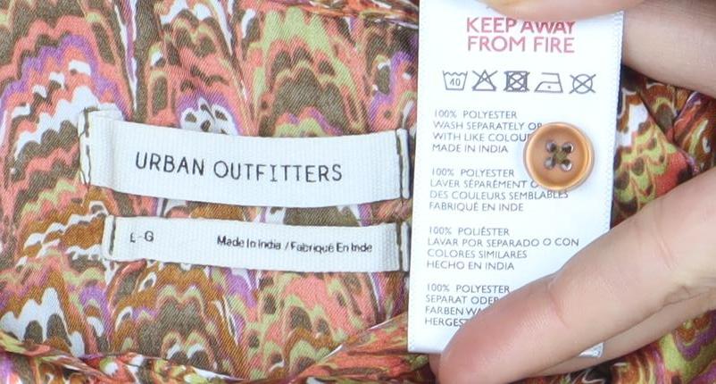 Womens UK Size L Urban Outfitters Multicoloured Basic Button-Up