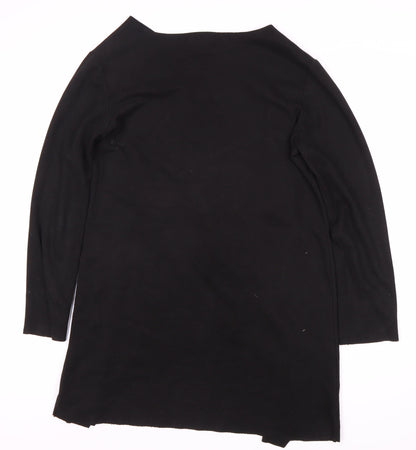 KimiKa Women's Black Open Front Cardigan Medium