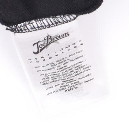 Tee-Jays Women's Black Polka Dot Blouse, Size Leads