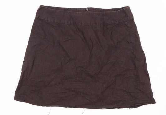 Laura Ashley Women's Brown Skirt Size 16