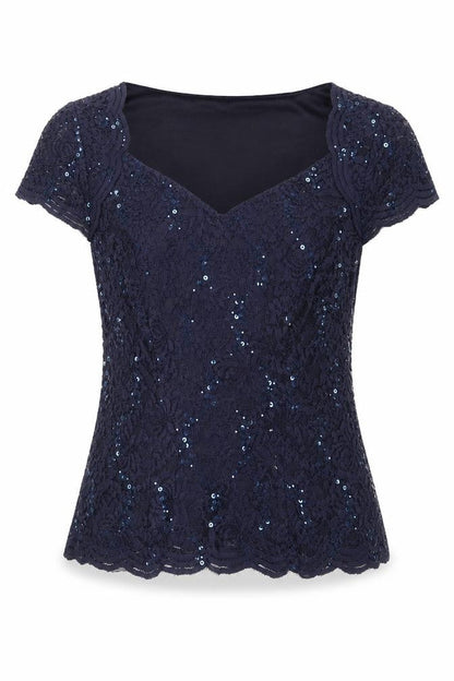 Womens UK Size S Jacques Vert Blue Basic Blouse