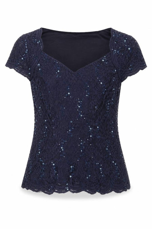 Womens UK Size S Jacques Vert Blue Basic Blouse