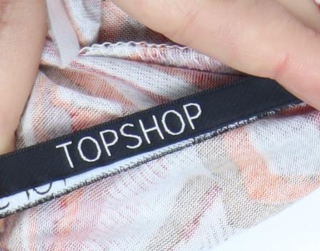 Topshop Women's Multicoloured Jumpsuit Size 12 Wide-Leg