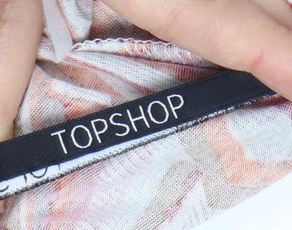 Topshop Women's Multicoloured Jumpsuit Size 12 Wide-Leg