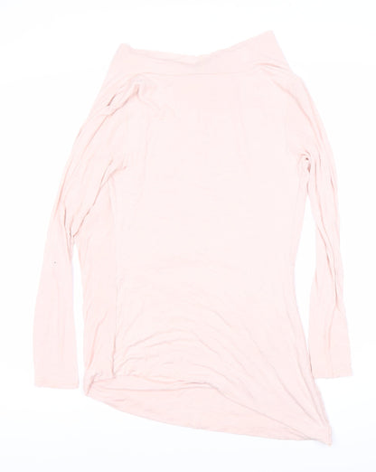 Please Eight Women's Pink XS Basic Long Sleeve Top