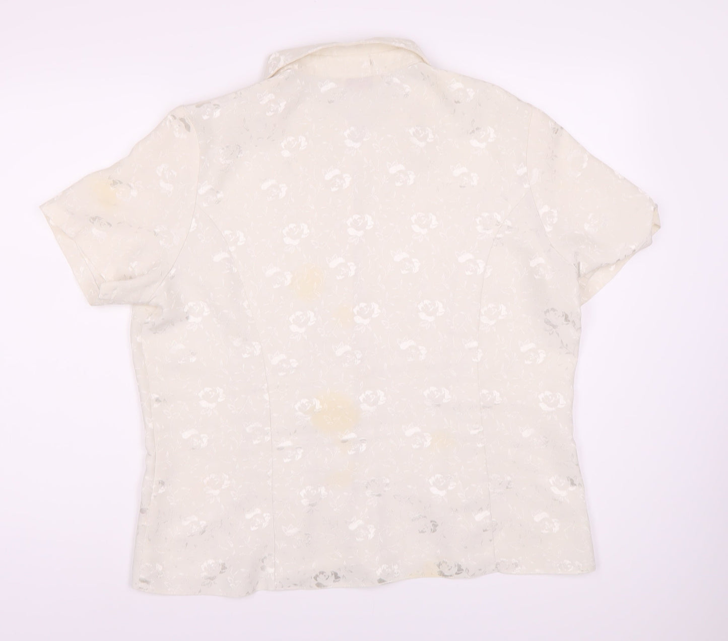 Womens UK Size 20 Bonmarche White Basic Button-Up