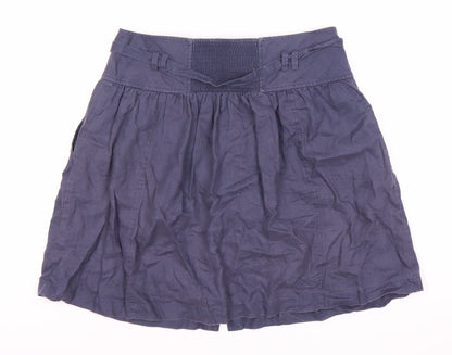 Marks and Spencer Women's Blue Linen Skirt Size 12