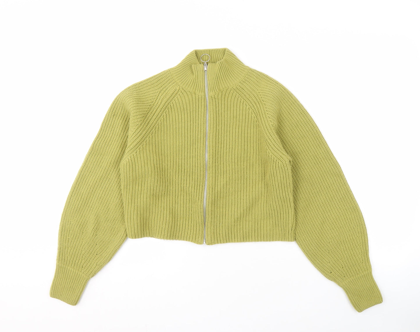 Womens UK Size XS NEXT Green Full Zip Jumper