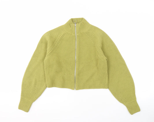 Womens UK Size XS NEXT Green Full Zip Jumper