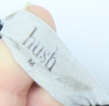 Hush Women's Blue V-Neck Top, Medium, Relaxed Fit