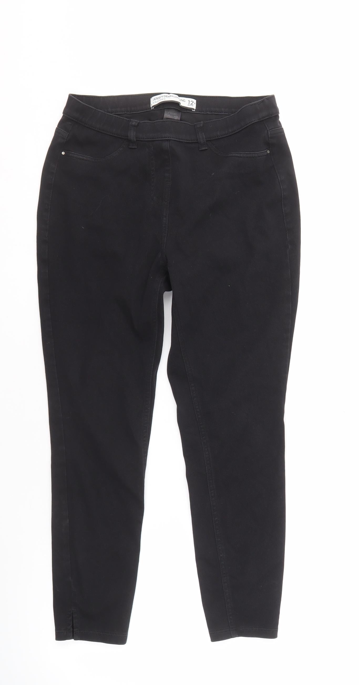 Next Women's Black Cropped Jeans Size 12 Petites