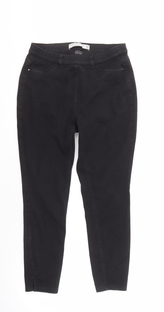 Next Women's Black Cropped Jeans Size 12 Petites